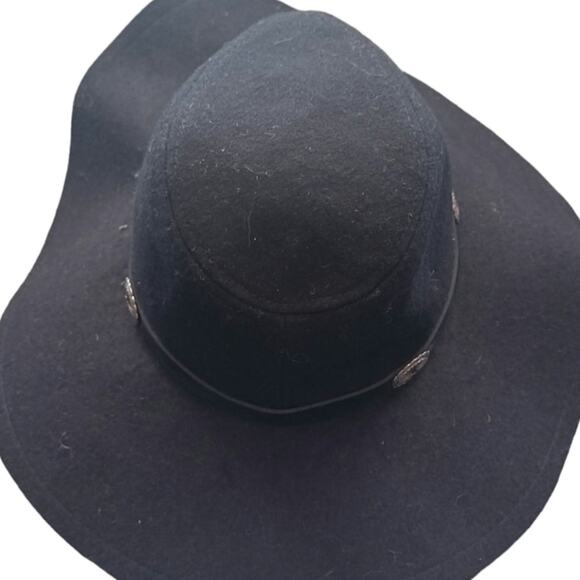 Boho Banded Felt Hat Black OS - Picture 5 of 6